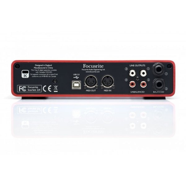 Focusrite Scarlett 2i4 | Inteface-Carte Audio - SONOLOGY Toulouse